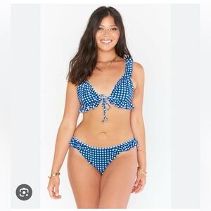 Show me Your MuMu Carolina Ruffle Bikini Top + Rosemary Ruffle Bottom NEW